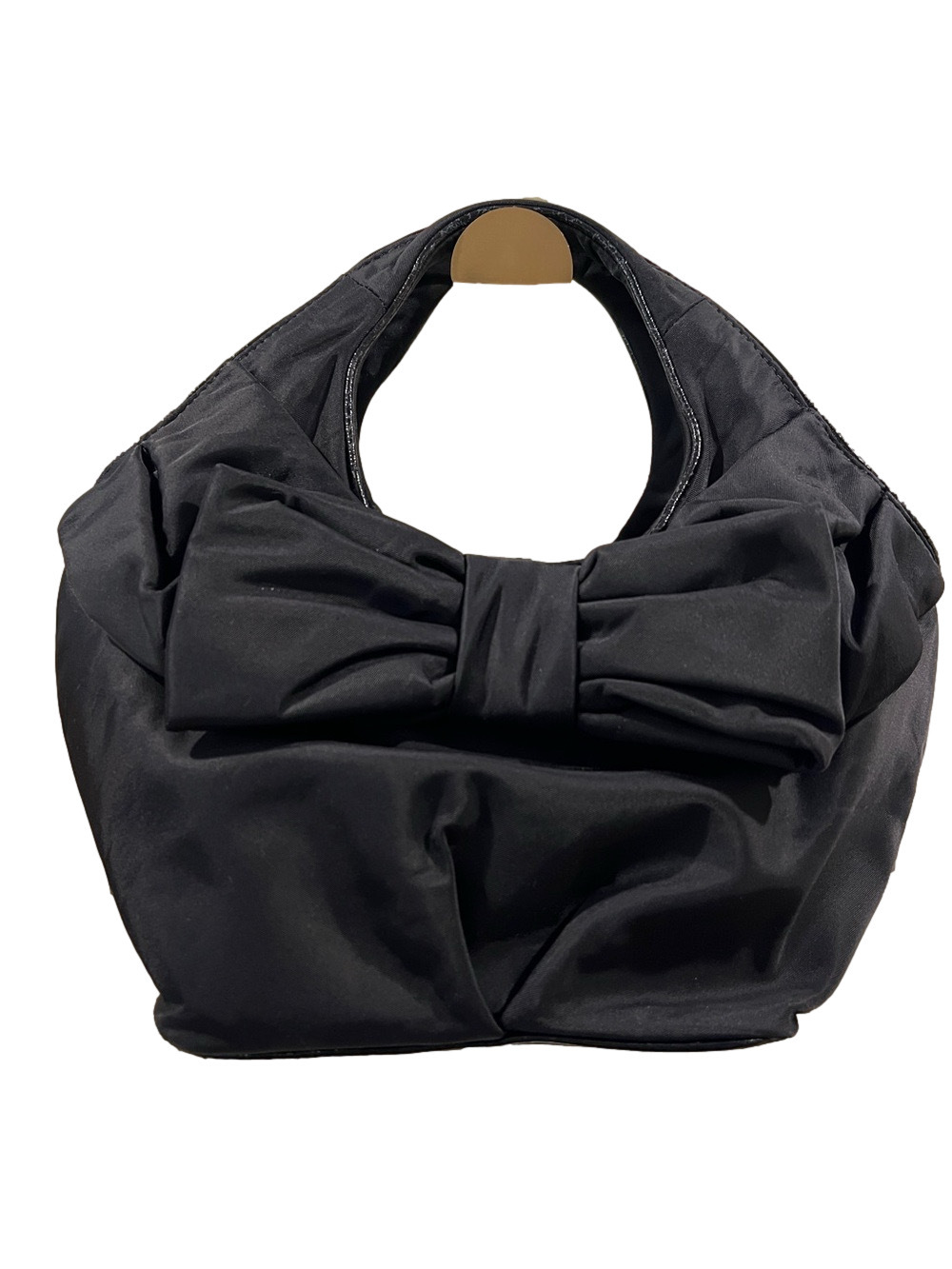 kate spade Black Nylon Bow Hobo Bag
